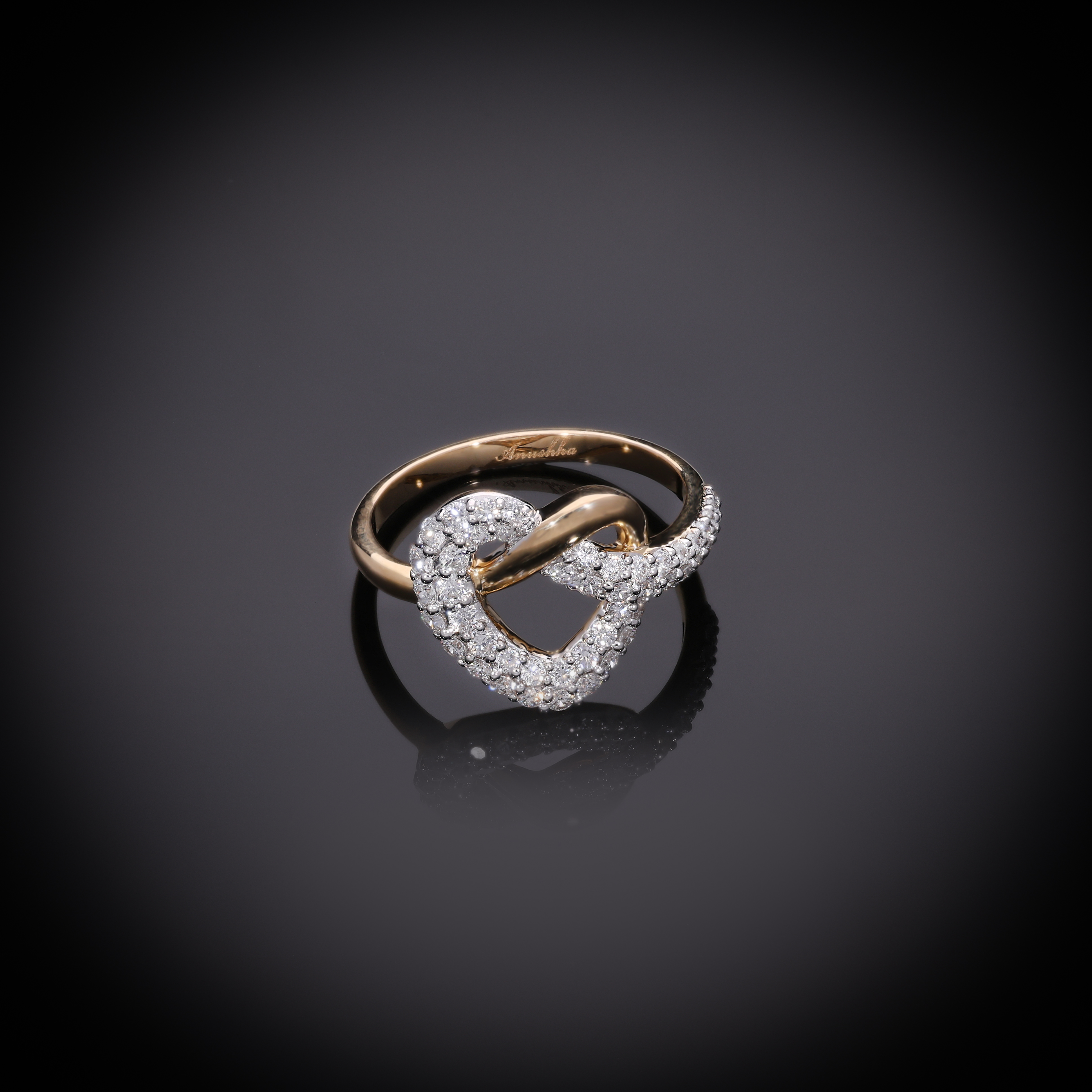 Lab Grown Diamond Infinity Heart Ring